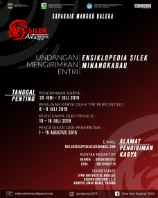 Undangan  Mengirimkan Entry Ensiklopedia Silek Minangkabau Silek Arts Festival 2019